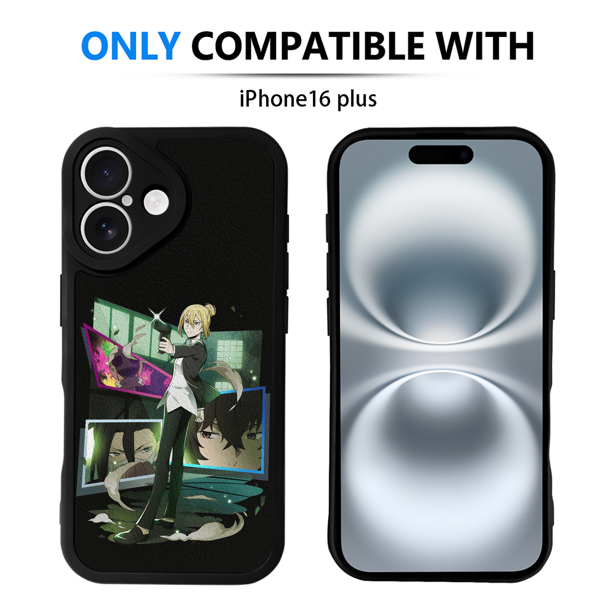 （画像用） 文豪ストレイドッグス Bungo Stray Dogs 【iPhone 16シリーズ対応】シリコンスマホケース（レザー調） 材質：シリコン
